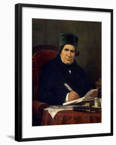 Portrait of Giovan Battista Niccolini, Italian Playwright and Patriot-Stefano Ussi-Framed Giclee Print