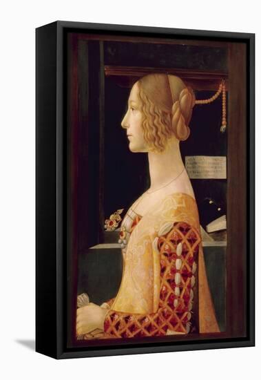 Portrait of Giovanna Tornabuoni, C.1899-Domenico Ghirlandaio-Framed Premier Image Canvas