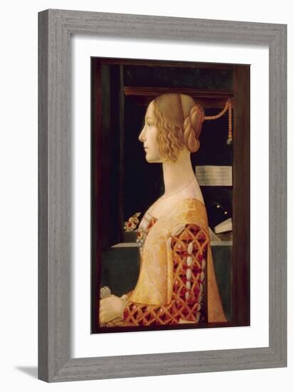 Portrait of Giovanna Tornabuoni, C.1899-Domenico Ghirlandaio-Framed Giclee Print