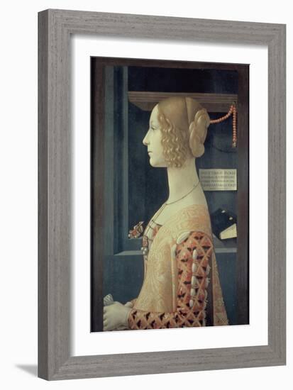 Portrait of Giovanna Tornabuoni-Domenico Ghirlandaio-Framed Giclee Print