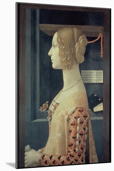 Portrait of Giovanna Tornabuoni-Domenico Ghirlandaio-Mounted Giclee Print