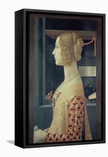 Portrait of Giovanna Tornabuoni-Domenico Ghirlandaio-Framed Premier Image Canvas