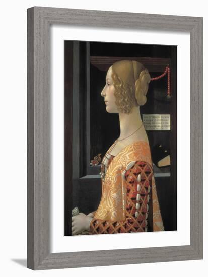 Portrait of Giovanna Tornabuoni-Domenico Ghirlandaio-Framed Art Print