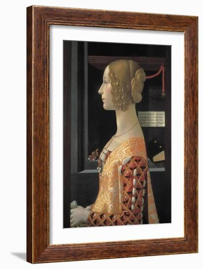 Portrait of Giovanna Tornabuoni-Domenico Ghirlandaio-Framed Art Print