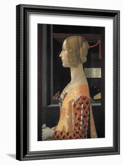 Portrait of Giovanna Tornabuoni-Domenico Ghirlandaio-Framed Art Print