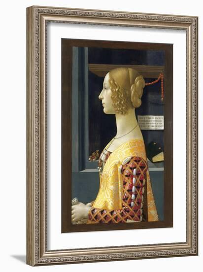 Portrait of Giovanna Tornabuoni-Domenico Ghirlandaio-Framed Giclee Print