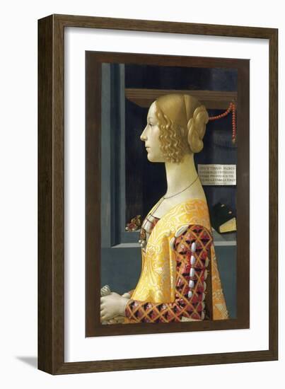 Portrait of Giovanna Tornabuoni-Domenico Ghirlandaio-Framed Giclee Print