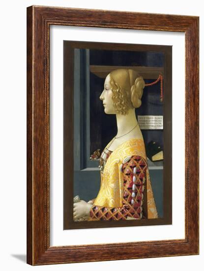 Portrait of Giovanna Tornabuoni-Domenico Ghirlandaio-Framed Giclee Print