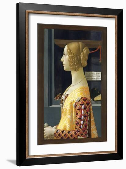 Portrait of Giovanna Tornabuoni-Domenico Ghirlandaio-Framed Giclee Print