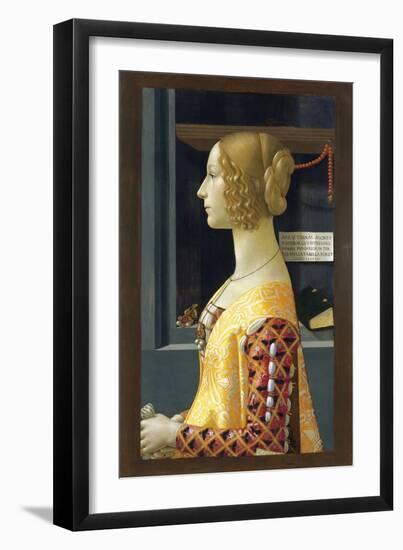 Portrait of Giovanna Tornabuoni-Domenico Ghirlandaio-Framed Giclee Print