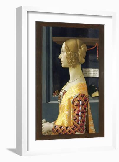 Portrait of Giovanna Tornabuoni-Domenico Ghirlandaio-Framed Giclee Print