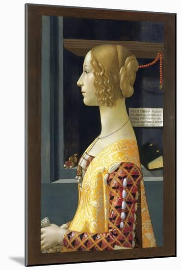 Portrait of Giovanna Tornabuoni-Domenico Ghirlandaio-Mounted Giclee Print