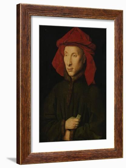 Portrait of Giovanni Arnolfini, about 1439/40-Jan van Eyck-Framed Giclee Print