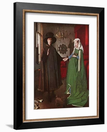 Portrait of Giovanni Arnolfini and his Wife, c.1434-Jan van Eyck-Framed Art Print