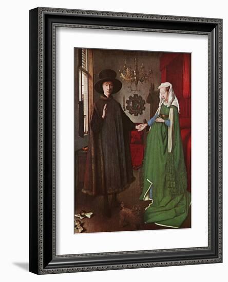 Portrait of Giovanni Arnolfini and his Wife, c.1434-Jan van Eyck-Framed Art Print