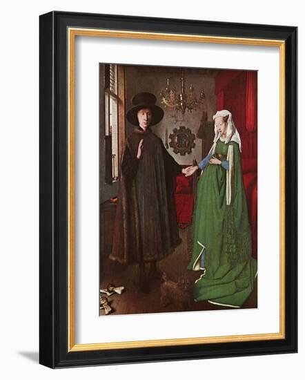 Portrait of Giovanni Arnolfini and his Wife, c.1434-Jan van Eyck-Framed Art Print