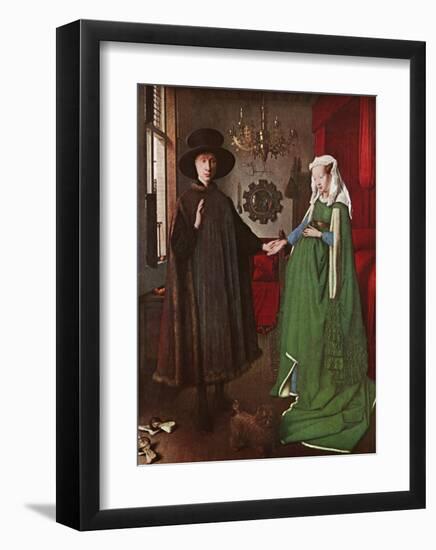 Portrait of Giovanni Arnolfini and his Wife, c.1434-Jan van Eyck-Framed Art Print