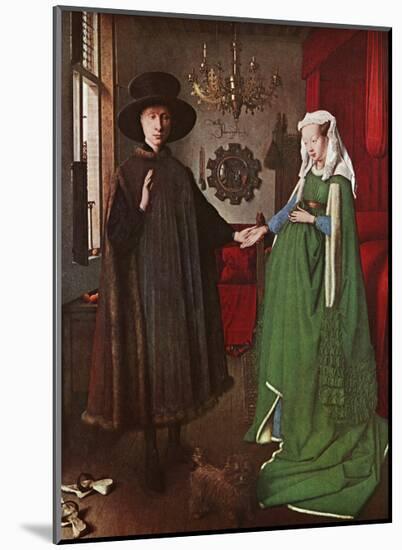 Portrait of Giovanni Arnolfini and his Wife, c.1434-Jan van Eyck-Mounted Art Print