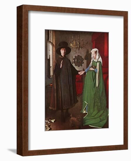 Portrait of Giovanni Arnolfini and his Wife, c.1434-Jan van Eyck-Framed Art Print