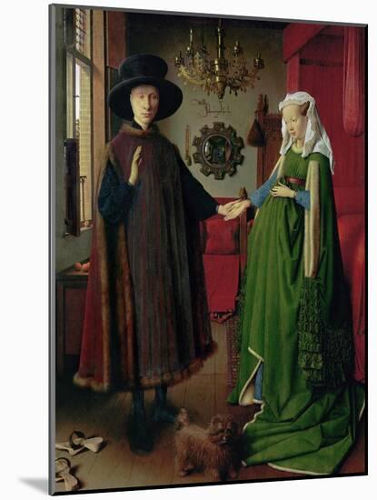 Portrait of Giovanni Arnolfini and his Wife, c.1434-Jan van Eyck-Mounted Giclee Print