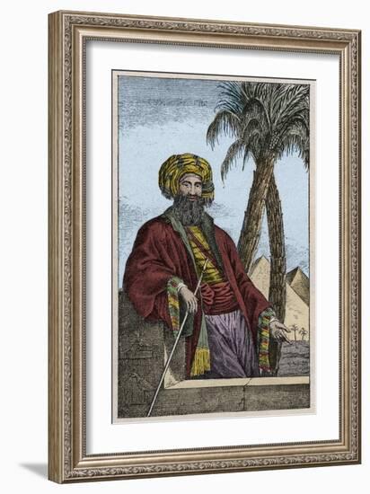 Portrait of Giovanni Battista Belzoni-Stefano Bianchetti-Framed Giclee Print