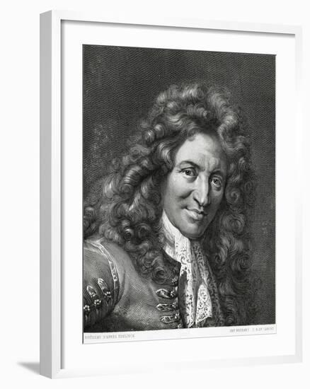 Portrait of Giovanni Battista Lulli or Jean-Baptiste Lully-null-Framed Giclee Print