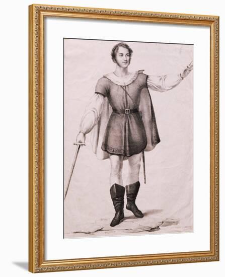 Portrait of Giovanni Battista Rubini-null-Framed Giclee Print