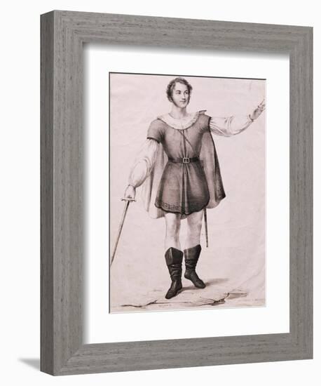 Portrait of Giovanni Battista Rubini-null-Framed Giclee Print