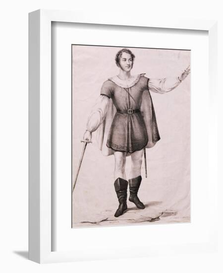 Portrait of Giovanni Battista Rubini-null-Framed Giclee Print