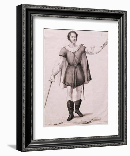 Portrait of Giovanni Battista Rubini-null-Framed Giclee Print