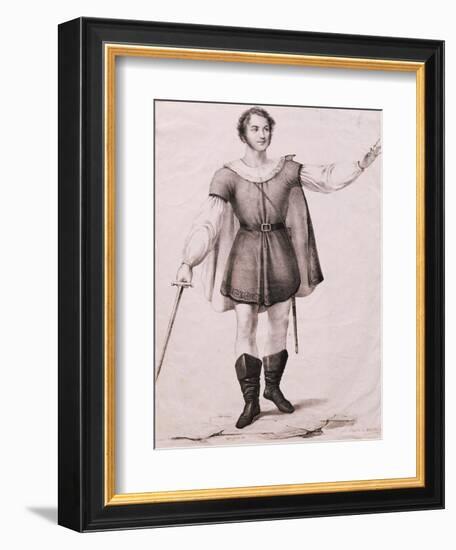 Portrait of Giovanni Battista Rubini-null-Framed Giclee Print