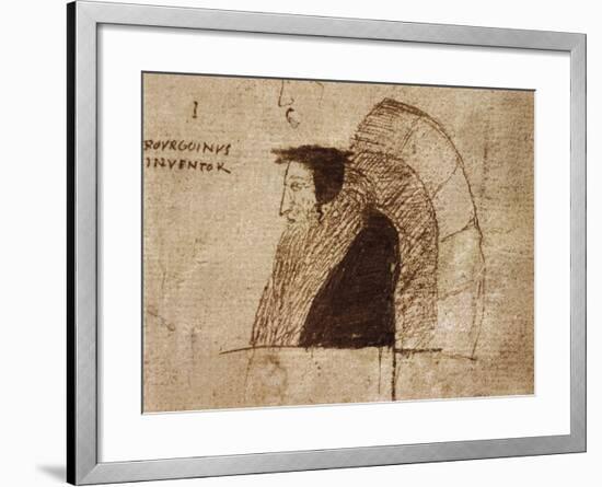 Portrait of Giovanni Calvino-null-Framed Giclee Print