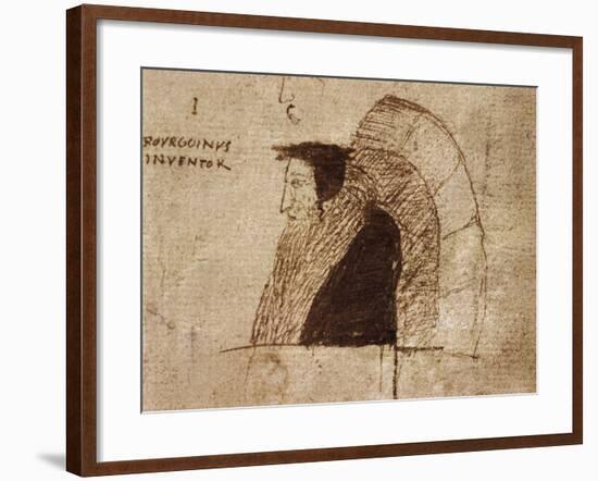 Portrait of Giovanni Calvino-null-Framed Giclee Print
