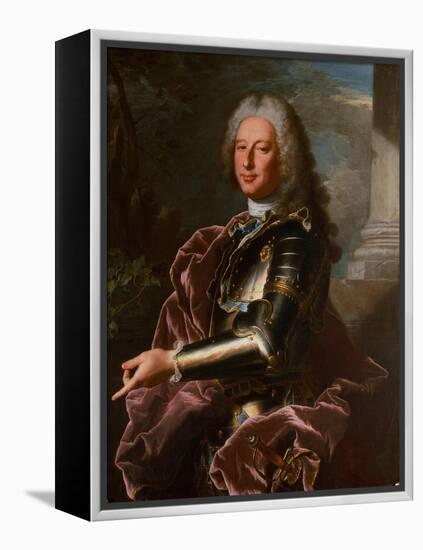 Portrait of Giovanni Francesco II Brignole Sale, Duke of Genoa 1746-1748-Hyacinthe Rigaud-Framed Premier Image Canvas