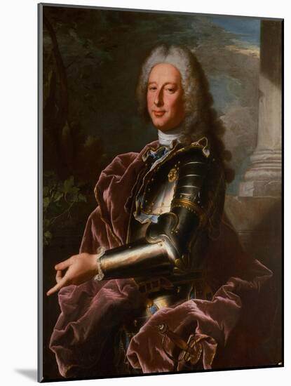 Portrait of Giovanni Francesco II Brignole Sale, Duke of Genoa 1746-1748-Hyacinthe Rigaud-Mounted Giclee Print