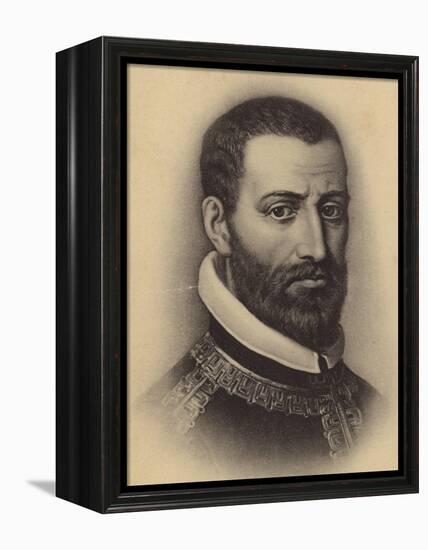 Portrait of Giovanni Pierluigi Da Palestrina-null-Framed Premier Image Canvas