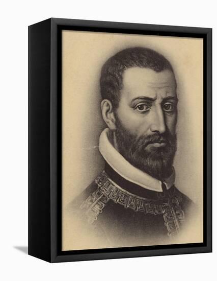 Portrait of Giovanni Pierluigi Da Palestrina-null-Framed Premier Image Canvas