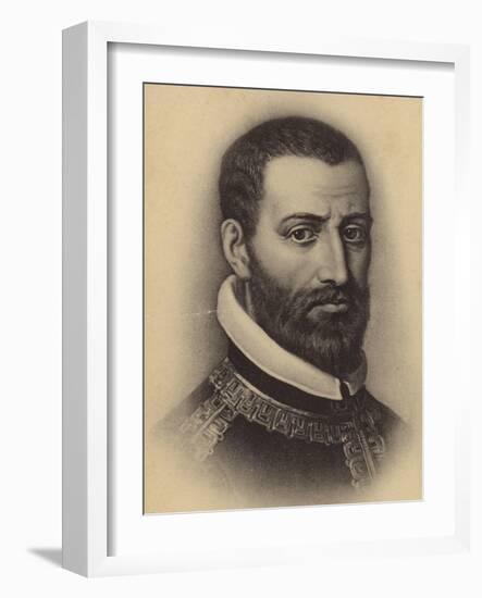 Portrait of Giovanni Pierluigi Da Palestrina-null-Framed Giclee Print