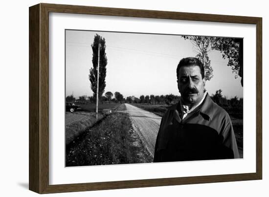 Portrait of Giovannino Guareschi-Angelo Cozzi-Framed Giclee Print