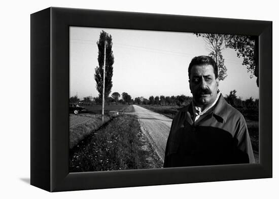 Portrait of Giovannino Guareschi-Angelo Cozzi-Framed Premier Image Canvas