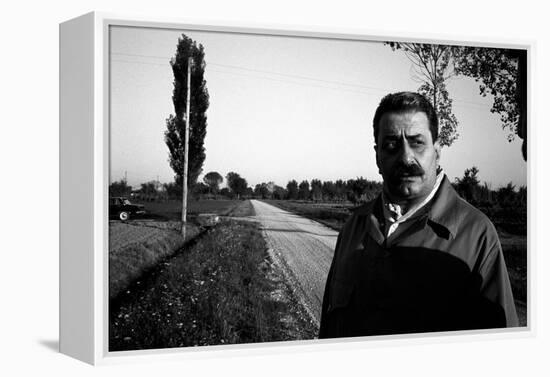 Portrait of Giovannino Guareschi-Angelo Cozzi-Framed Premier Image Canvas