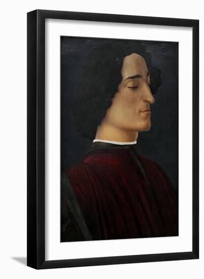 Portrait of Giuliano De Medici, 1478-Sandro Botticelli-Framed Giclee Print