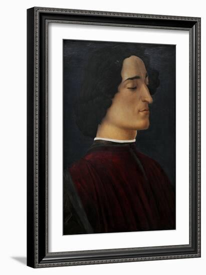 Portrait of Giuliano De Medici, 1478-Sandro Botticelli-Framed Giclee Print