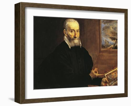 Portrait of Giulio Clovio-El Greco-Framed Giclee Print