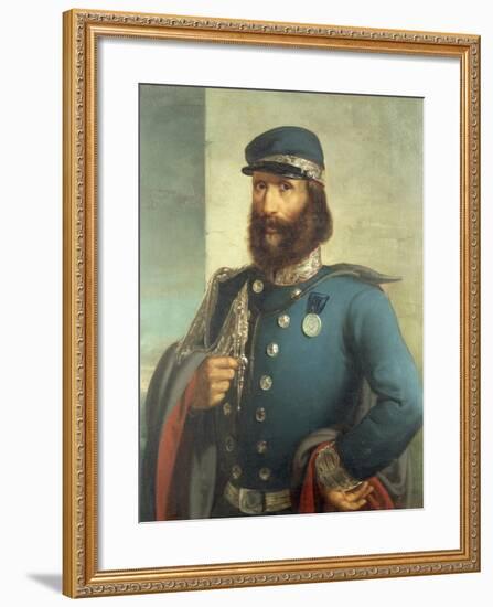 Portrait of Giuseppe Garibaldi-null-Framed Giclee Print