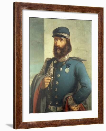 Portrait of Giuseppe Garibaldi-null-Framed Giclee Print