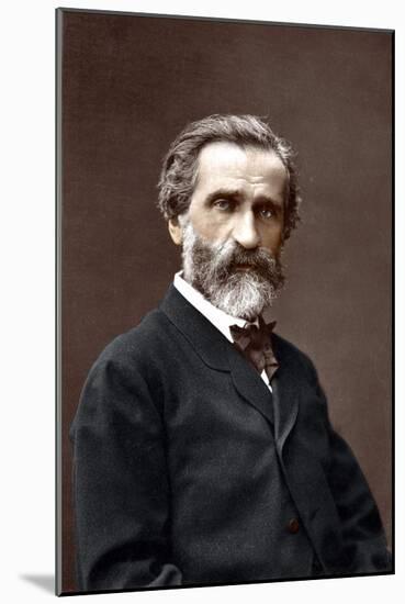 Portrait of Giuseppe Verdi (1813-1901), Italian Composer.-Unknown Artist-Mounted Giclee Print