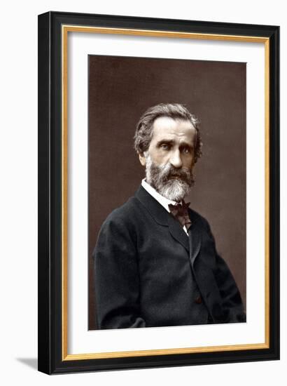 Portrait of Giuseppe Verdi (1813-1901), Italian Composer.-Unknown Artist-Framed Giclee Print