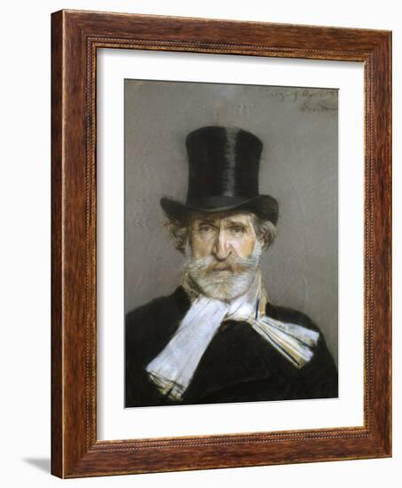 Portrait of Giuseppe Verdi, 1880s-Giovanni Boldini-Framed Giclee Print