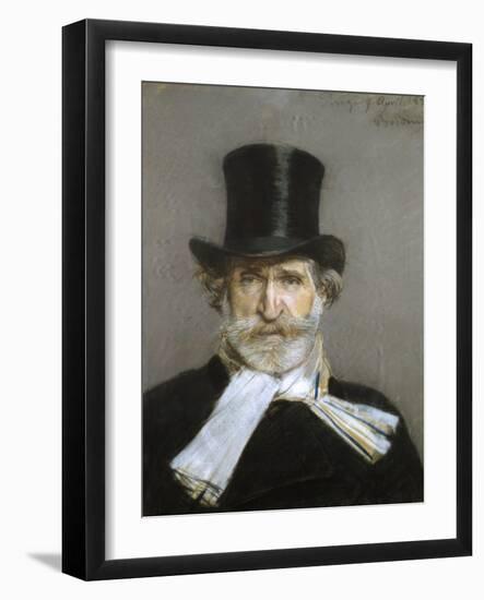 Portrait of Giuseppe Verdi, 1880s-Giovanni Boldini-Framed Giclee Print